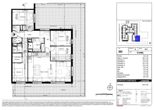Appartement T5 à vendre  5 pièces - 113,90 m2 LA TESTE DE BUCH - 33
