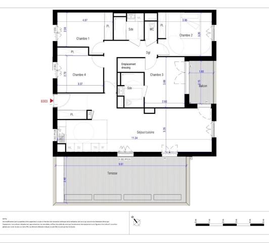 APPARTEMENT NEUF T5 - 102 m2 à SAINT-CYR L’ÉCOLE