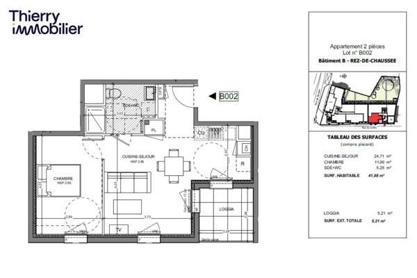 Appartement 2 pièces - 35590 Saint-Gilles