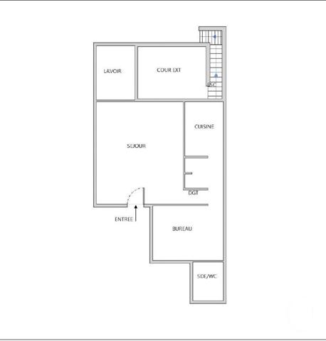 Appartement T2 à vendre  2 pièces - 43,01 m2 MARSEILLE - 13001