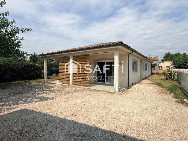 Maison 120m2 implantée sur une parcelle de 900m2