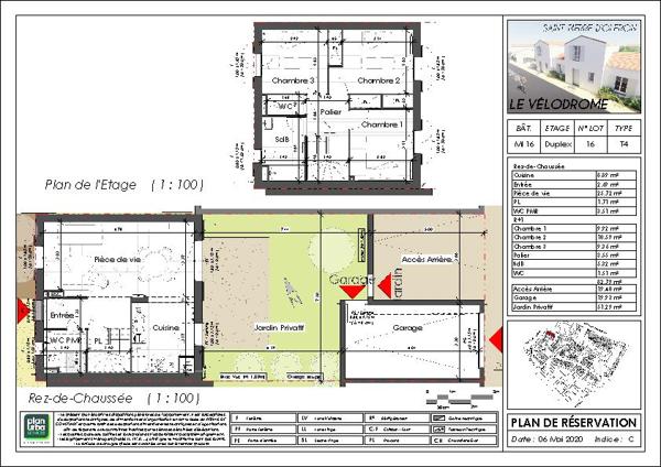RESIDENCE VELODROME - ST PIERRE D'OLERON - MAISON T4 - MI16