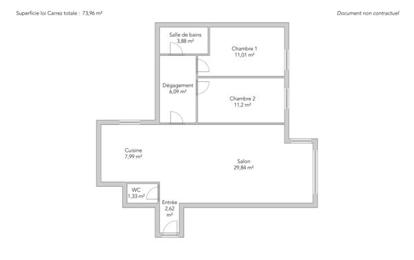 Appartement Paris 3e - RUE DU TEMPLE