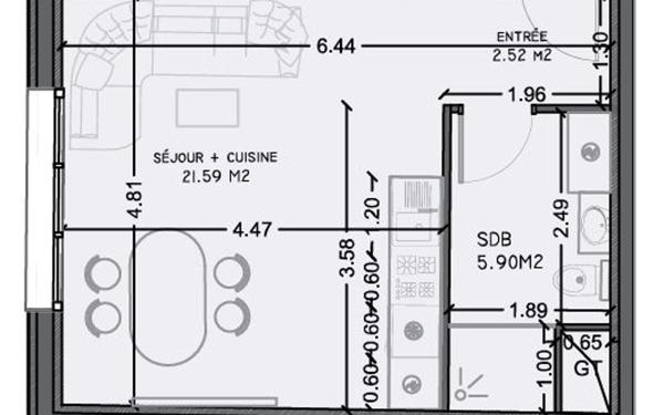 Appartement à vendre    1 pièce • 30,01 m2 Morsang-sur-Orge