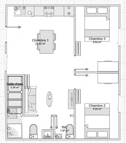 Vente                                                      Appartement
                        
                     2 pièces                      44 m2                     à Saint-Étienne-de-Saint-Geoirs