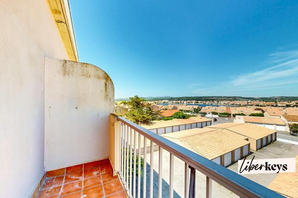Port-La-Nouvelle : Appartement T2 traversant et lumineux–double extérieur vue mer/lac
