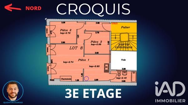 Appartement à vendre 2 pièces 47 m² Bayonne