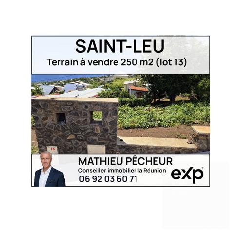 Saint-Leu / Terrains à bâtir avec vue mer