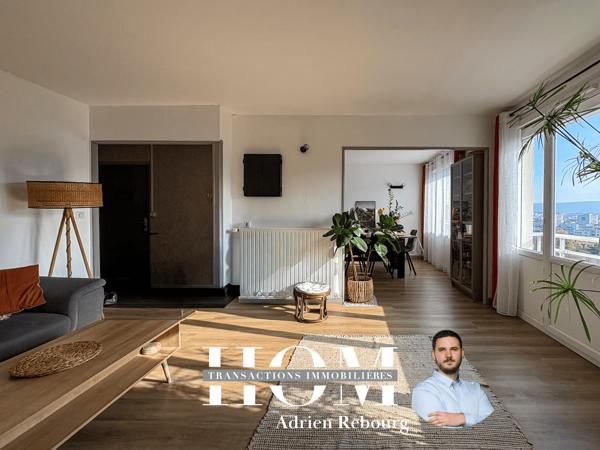 Appartement T3 73m² balcon + garage MONTJUZET