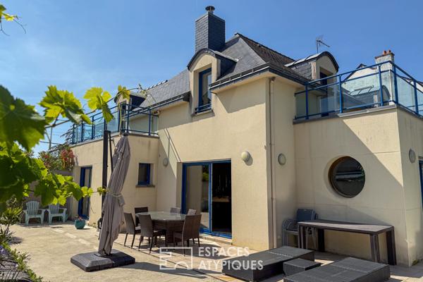 Maison contemporaine avec piscine à 150 m de la plage de la Courance