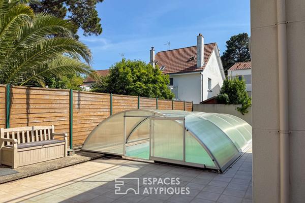 Maison contemporaine avec piscine à 150 m de la plage de la Courance