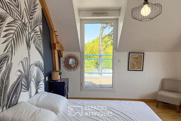 Maison contemporaine avec piscine à 150 m de la plage de la Courance