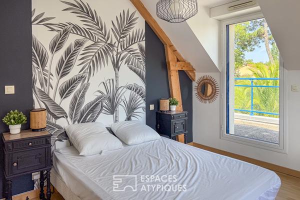 Maison contemporaine avec piscine à 150 m de la plage de la Courance