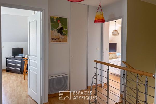 Maison contemporaine avec piscine à 150 m de la plage de la Courance