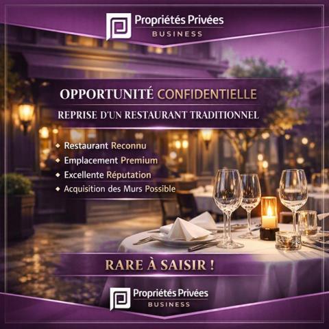 GRENOBLE -  Restaurant , Emplacement N°1 , Excellente réputation , Acquisition des murs possible