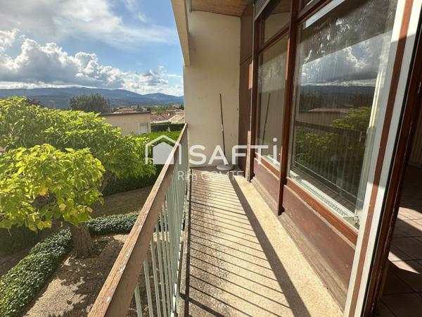 À vendre, Maison de 94 m² avec potentiel, sur un beau terrain arboré de 1000 m² à Salaise-sur-Sanne!!