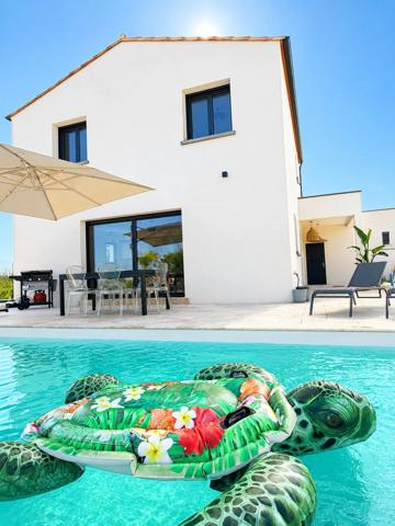 🏡 MARSEILLAN – VILLA CONTEMPORAINE NEUVE de 2026 - 4 CHAMBRES, PISCINE & TERRAIN DE PETANQUE - PARCELLE 996 M²