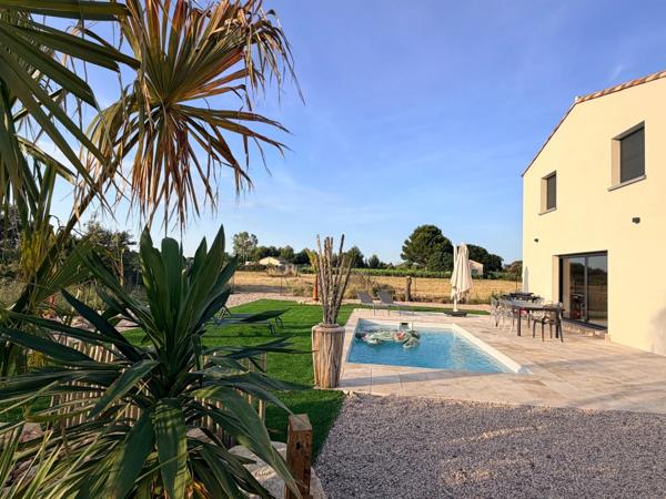 🏡 MARSEILLAN – VILLA CONTEMPORAINE NEUVE de 2026 - 4 CHAMBRES, PISCINE & TERRAIN DE PETANQUE - PARCELLE 996 M²