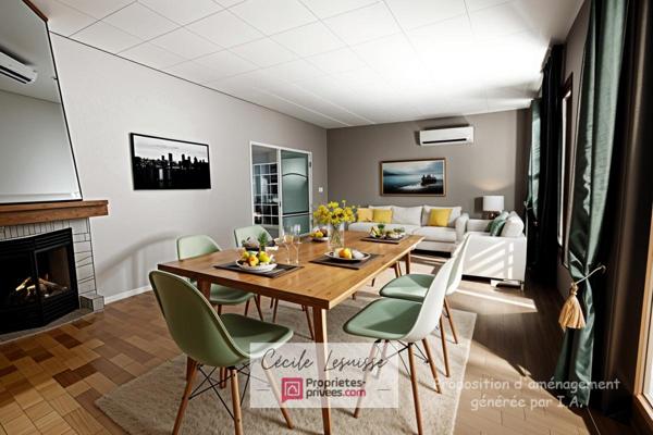 Pavillon 3 chambres - Plain-pied sur sous-sol complet