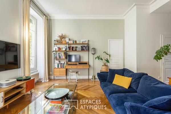 Appartement ancien rénové et traversant