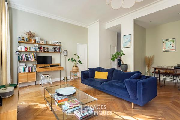 Appartement ancien rénové et traversant