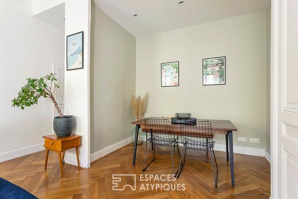 Appartement ancien rénové et traversant