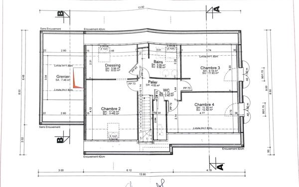 Maison Monnaie 6 pièce(s) 122 m2 -