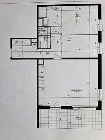 Halluin Appartement récent avec 2 chambres et terrasse