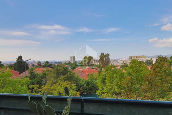 Appartement Marseille 2 pièces 42 m² rénové avec terrasse 11 m² vue dégagée  Saint-Loup / Saint-Tronc parking garage