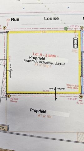 A vendre Terrain à bâtir - secteur Petit Paris à BREST