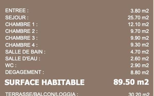 Appartement à vendre    5 pièces • 89,50 m2 Neuville-sur-Saône