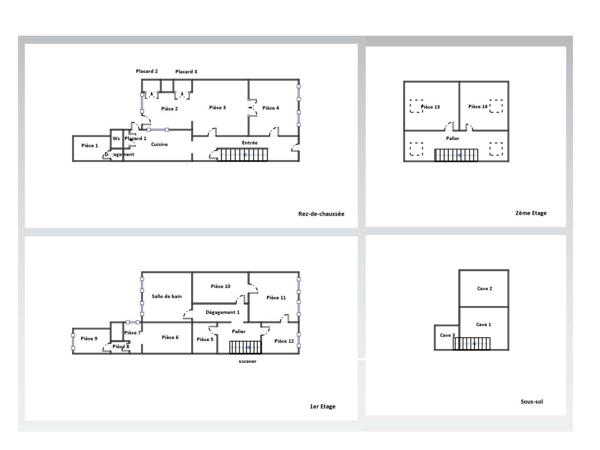 Maison de ville avec beaux volumes et jardin, CAUDRY