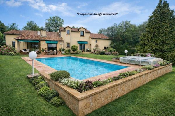 Boulazac Maison d'architecte  plus piscine couverte sur 162 m2 en vente à terme libre soit bouquet plus rente