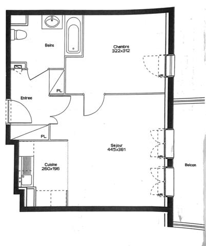 Appartement 2 pièces - 44 m² Exclusivité