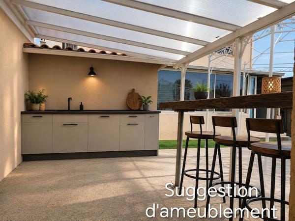 Maison avec fort potentiel, jardin piscinable et panneau solaire