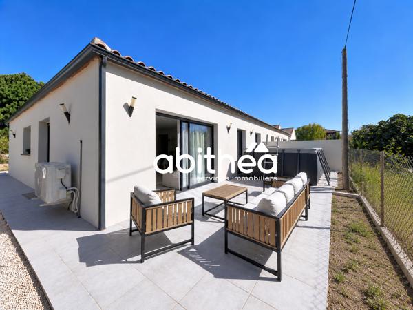VILLA PLAIN-PIED – 84 M² – 3 FACES – 4 PIÈCES – 3 CHAMBRES – JARDIN – GARAGE – RE 2020 – MARAUSSAN