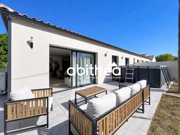VILLA PLAIN-PIED – 84 M² – 3 FACES – 4 PIÈCES – 3 CHAMBRES – JARDIN – GARAGE – RE 2020 – MARAUSSAN