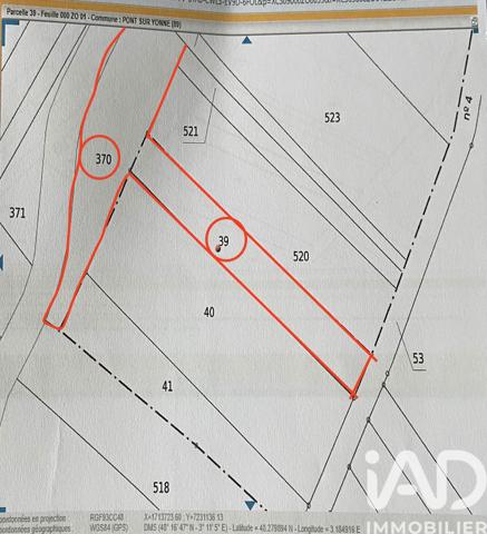 Terrain à vendre 1 947 m² Pont-sur-Yonne