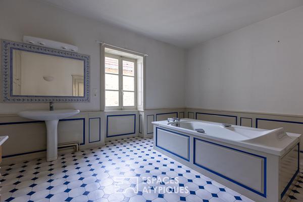 Ancienne propriété de meunier dans son parc