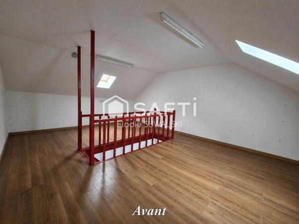 Idéal investisseur ou professionnel – Immeuble avec local commercial et fort potentiel.