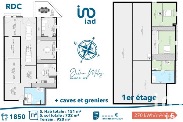 Maison à vendre 10 pièces 151 m² Bart