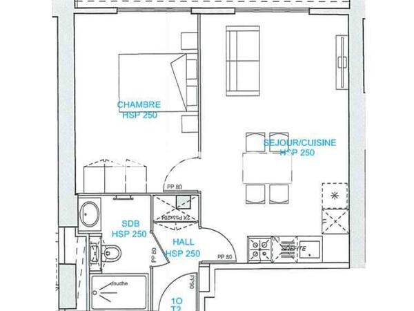 Location Appartement 2 pièces 41.78 m² - 2 A 6 RUE ALEXANDRE RIBOT Tourcoing 59200