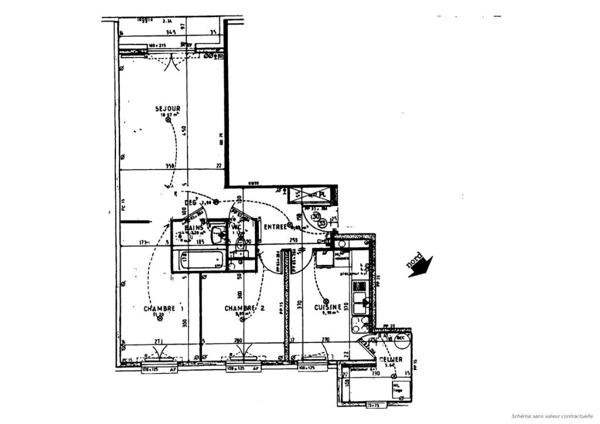 Saint-Donatien - Waldeck - Appartement T3 de 61,13m² + garage + cave