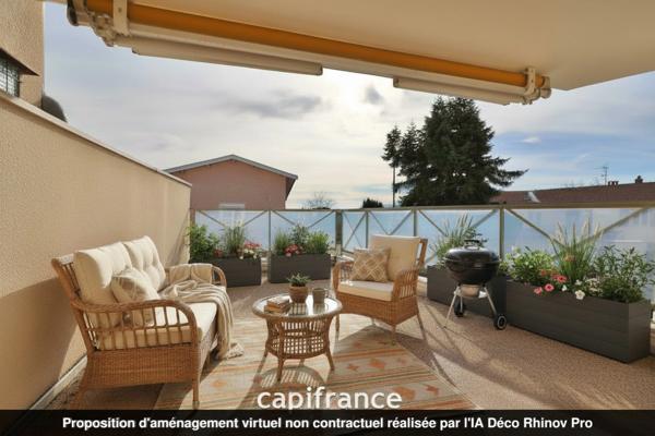 SAINT GENIS LES OLLIERES - Appartement T3 avec grande terrasse, garage et cave