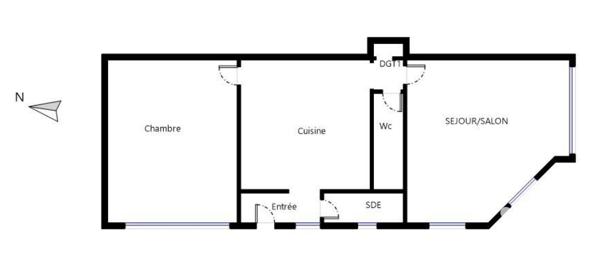 Maison à vendre 3 pièces 51 m² Ploemeur