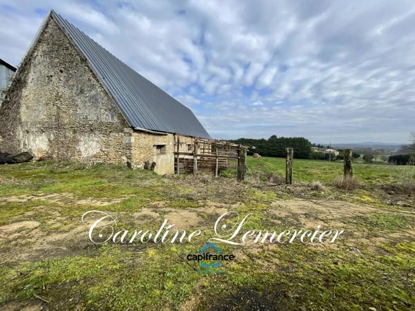 Maison à vendre 0 pièces proche de CONNERRE (72) GRANGE EN PIERRE DE 170 M² AVEC GRNIER SUR TOUTE LA SUPERFICIE , 2500 m² terrain en campagne