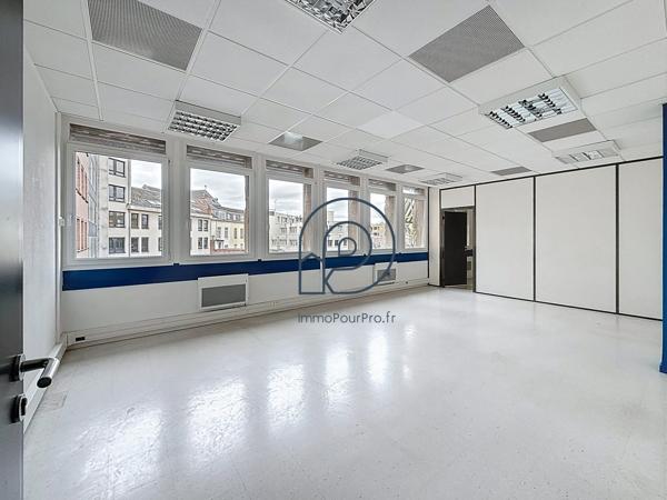 1 100 m² de bureaux sur 2 niveaux de 550 m² à vendre – Lille centre, rue Nationale