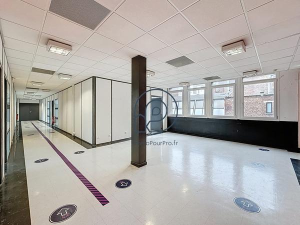 1 100 m² de bureaux sur 2 niveaux de 550 m² à vendre – Lille centre, rue Nationale