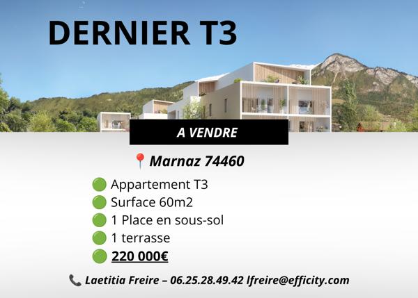 Appartement
         3 pièces
        - 61 m² 220 000 €*