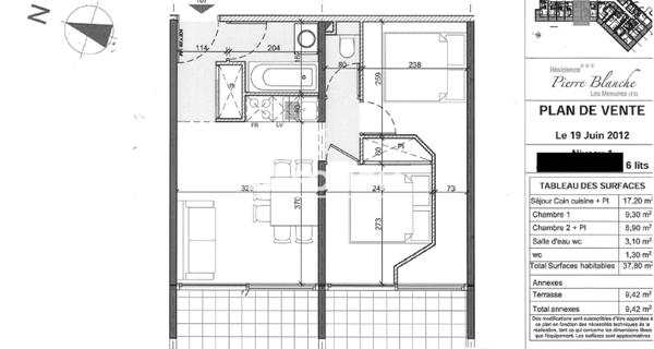 À vendre Studio 37.8 m² - Les Belleville 73440